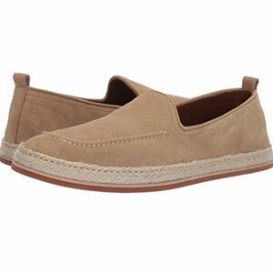 Aquatalia Suede Slip-On Loafers Sand Cream Size 11